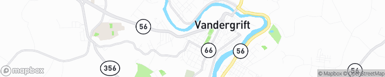 Vandergrift - map