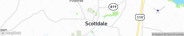 Scottdale - map