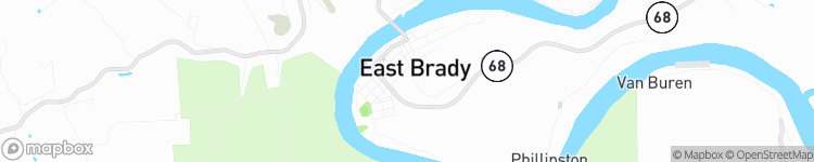 East Brady - map