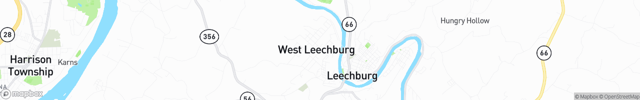 West Leechburg - map