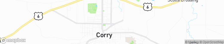 Corry - map