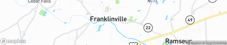Franklinville - map