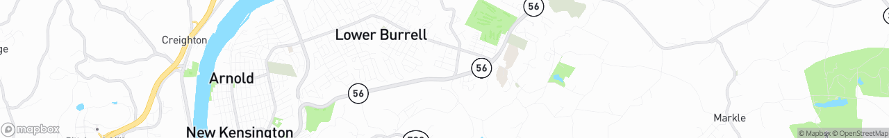 Lower Burrell - map