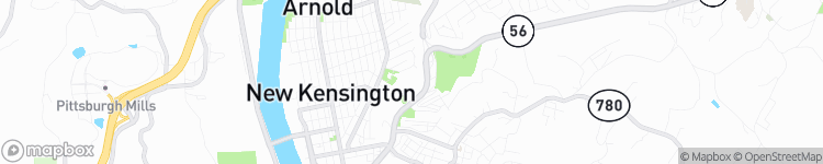 New Kensington - map
