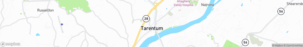 Tarentum - map