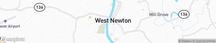 West Newton - map