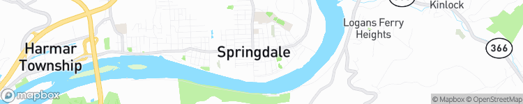 Springdale - map
