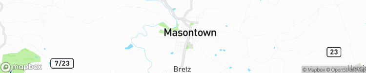 Masontown - map