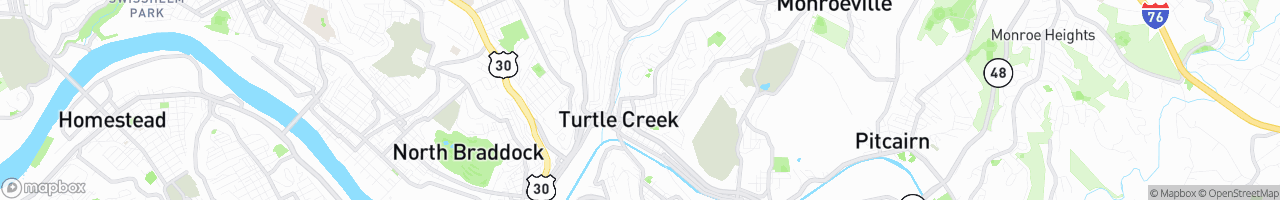 Turtle Creek - map
