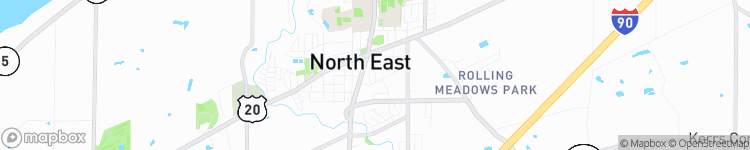 North East - map