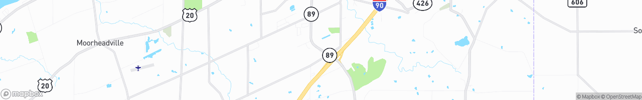 TruckMap | Robert's Warehousing 5501 Rte 89 North East PA 16428