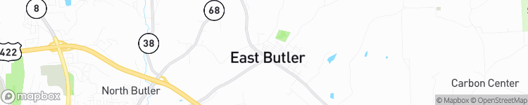 East Butler - map