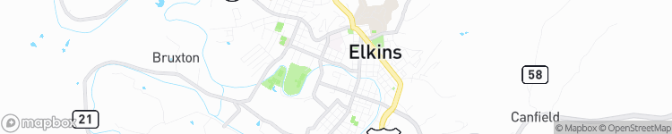 Elkins - map