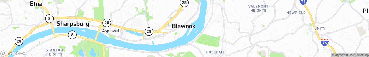 Blawnox - map