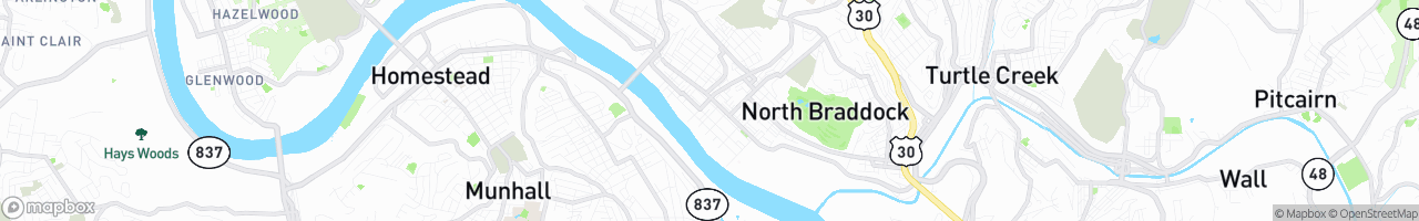 Braddock - map