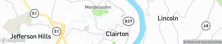 Clairton - map