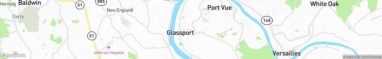 Glassport - map