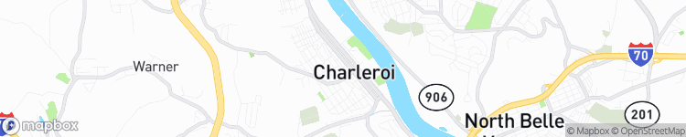 Charleroi - map