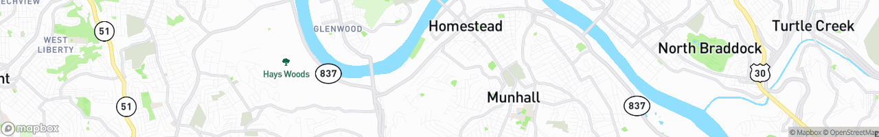 West Homestead - map