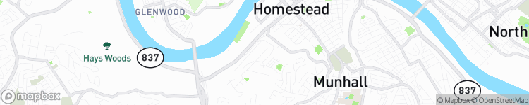 West Homestead - map