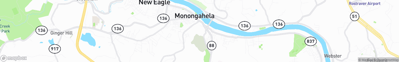 Monongahela - map