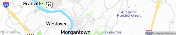Morgantown - map