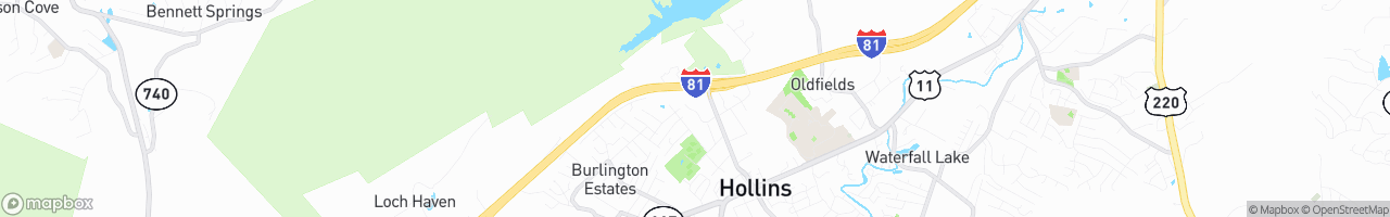 Tru by Hilton Roanoke Hollins - map