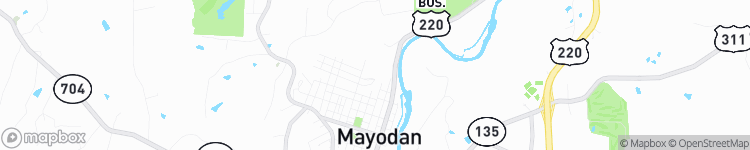 Mayodan - map