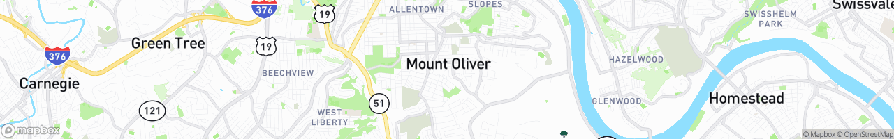 Mount Oliver - map