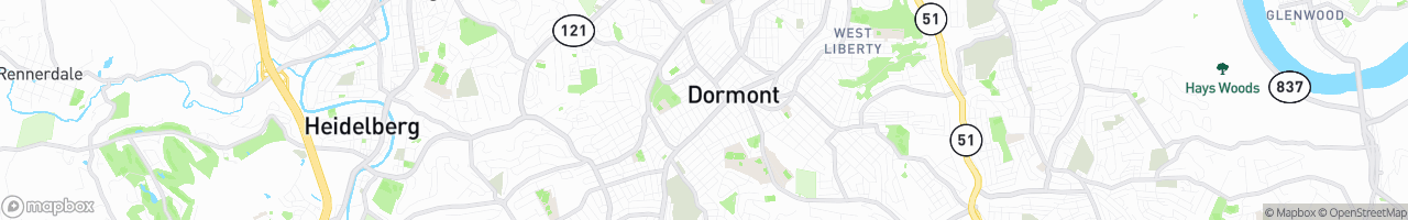 Dormont - map