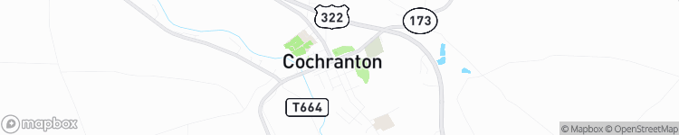 Cochranton - map
