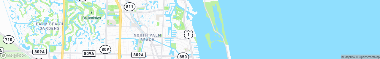 North Palm Beach - map