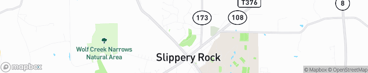 Slippery Rock - map