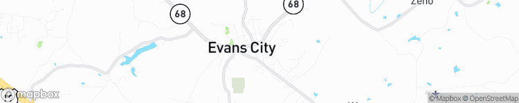 Evans City - map