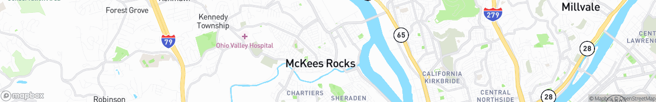 McKees Rocks - map
