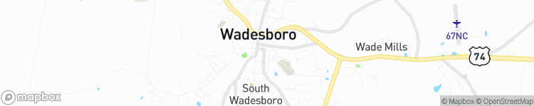 Wadesboro - map