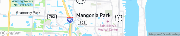 Mangonia Park - map