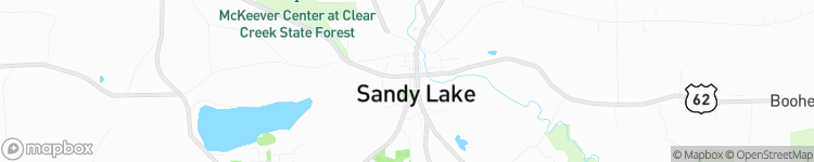 Sandy Lake - map