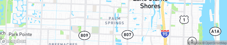 Palm Springs - map