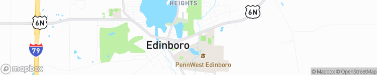 Edinboro - map