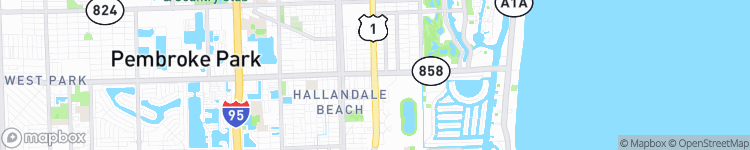 Hallandale Beach - map