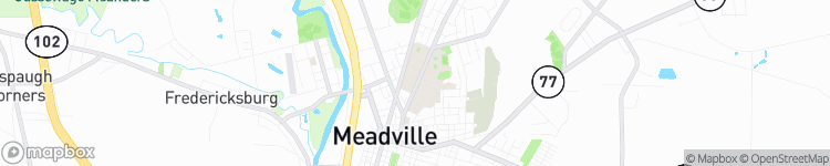 Meadville - map