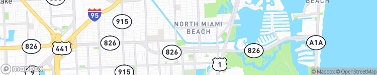 North Miami Beach - map