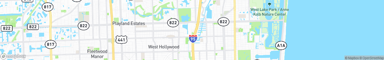 Hollywood - map