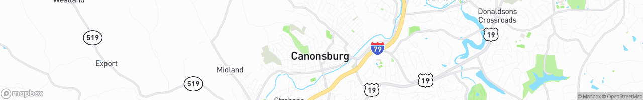 Canonsburg - map
