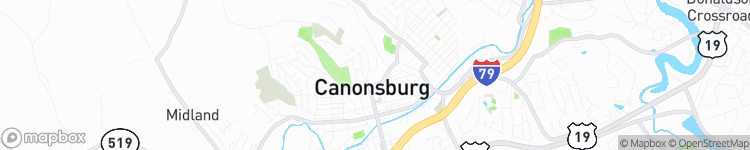 Canonsburg - map