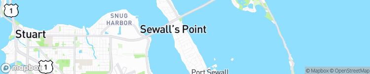 Sewall's Point - map