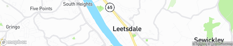 Leetsdale - map