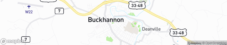 Buckhannon - map