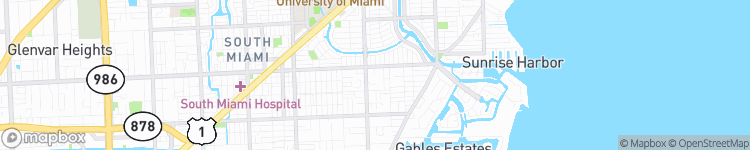Coral Gables - map